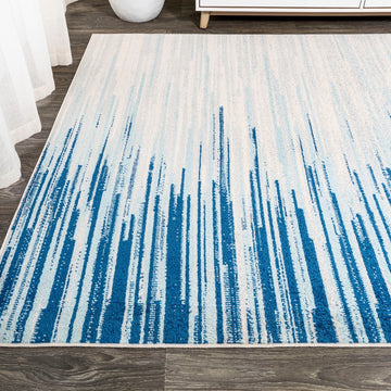 Linear Modern Half-stripe Area Rug